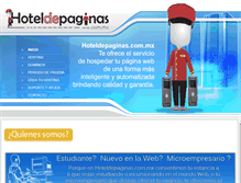 Tablet Screenshot of hoteldepaginas.com.mx